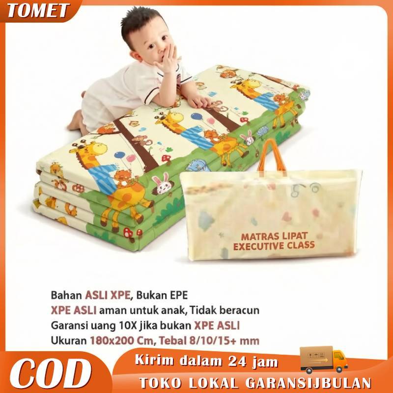 Tomet Playmat Karpet Empuk XPE 8mm Playmate Tikar Lipat Alas Tidur Matras Bayi Foldable Bergambar