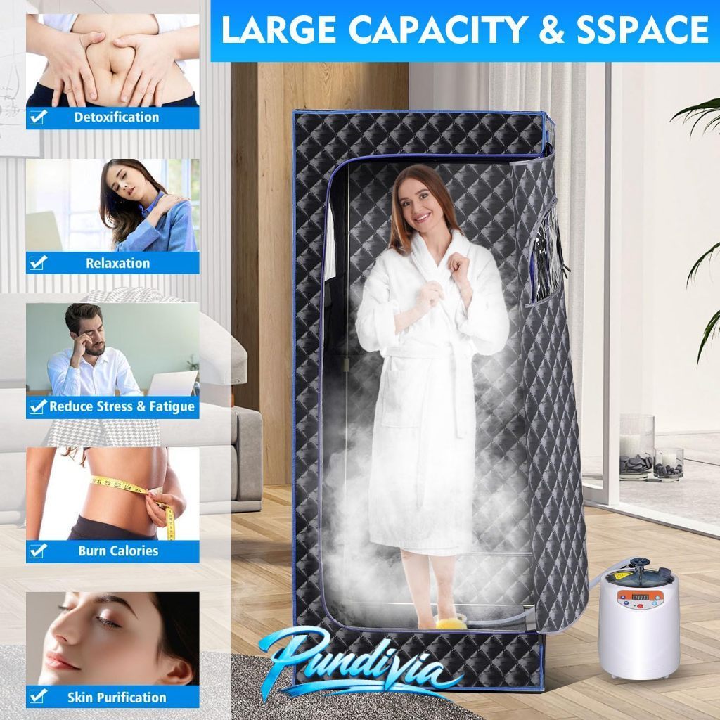 PUNDIVIA Kotak Sauna Portable / Alat Sauna Di Rumah / Alat Sauna Pembakar Lemak