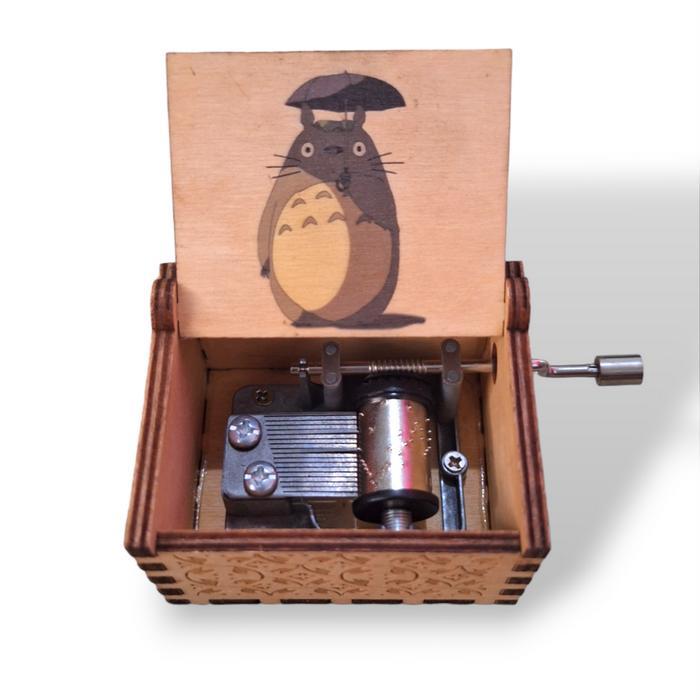 Kotak Musik Totoro Wooden Music Box - C01