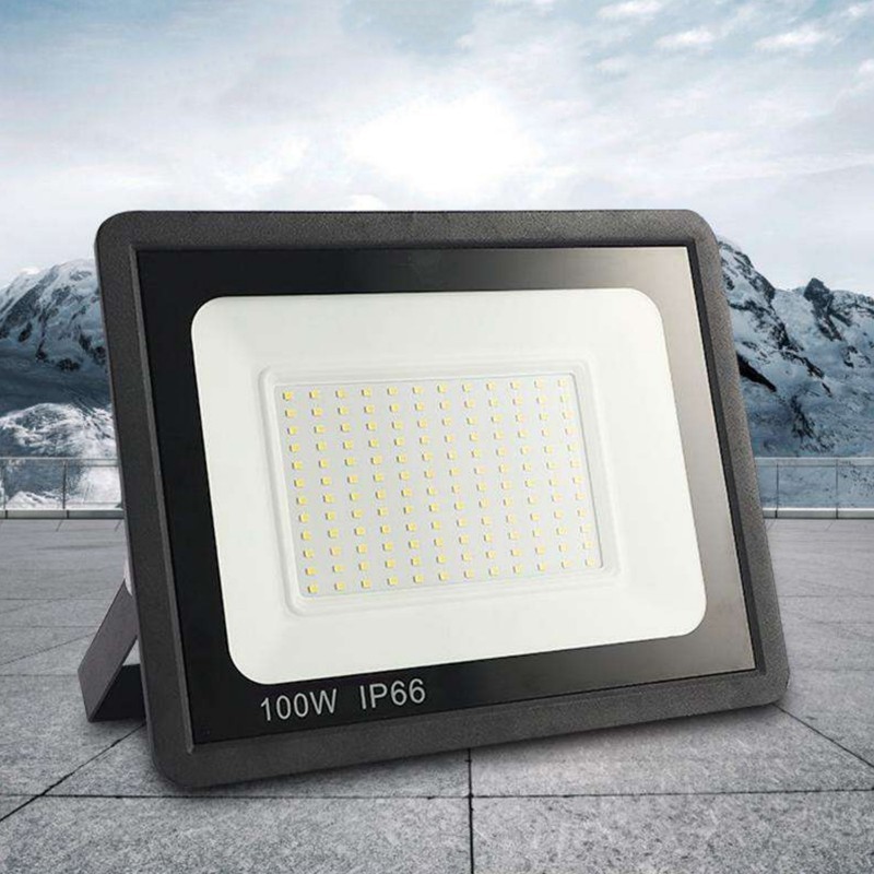 Outdoor Taman Rgb Slim Warna Warni / Lampu Sorot Rgb Warna Warni Led 100w