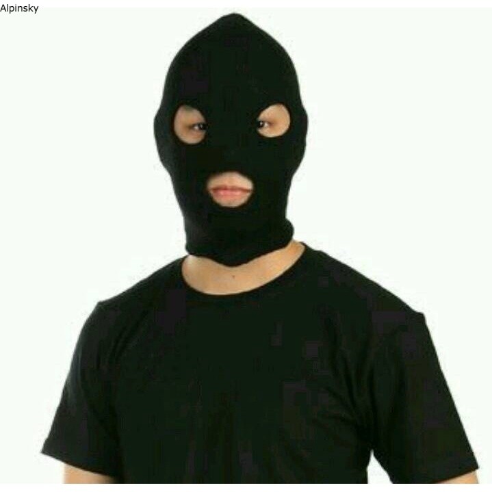 Topi kupluk ninja / topi full face / Kupluk buronan 3 lobang
