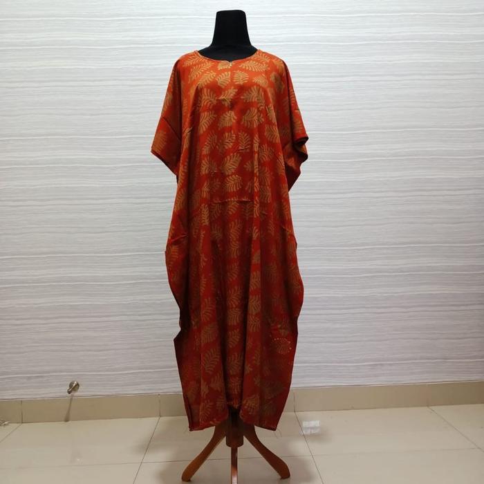 DASTER LOWO KARTIKA TCAP LD 150 PB 120 Wanita Busui Rayon Kancing Bumil Panjang  Dress Katun - 1