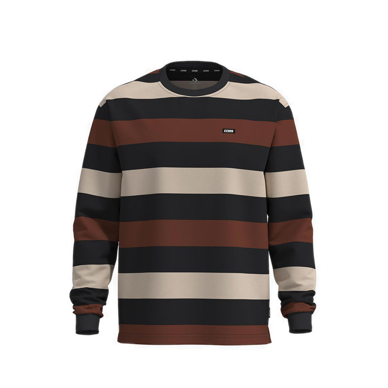 Converse Cons LS Stripe Men's Tee - Converse Black Multi