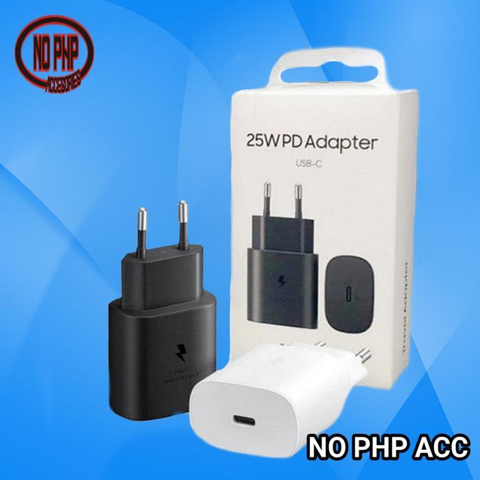 25W PD ADAPTER USB-C / KEPALA CHARGER / ADAPTOR COCOK UNTUK A71 A72 A70 A54 - Hitam