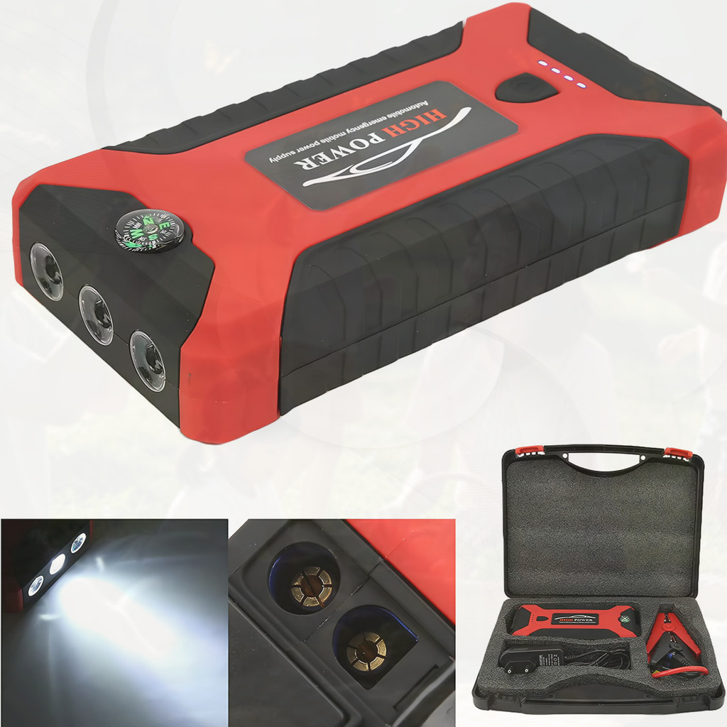 BECKY Jump Starter Aki Mobil Motor Power Bank 99800mah Jumper Aki Portable Jumper Aki Mobil Motor