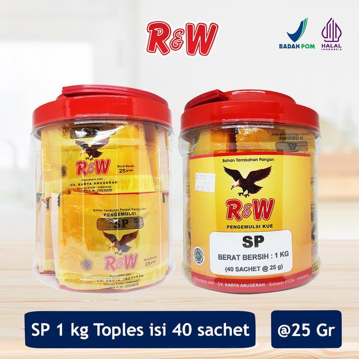 R&W Rajawali Emulsifier SP Ovalet TBM 25 Gram Isi 40 Sachet Food Grade Pengemulsi Kue Cake Bolu Hala