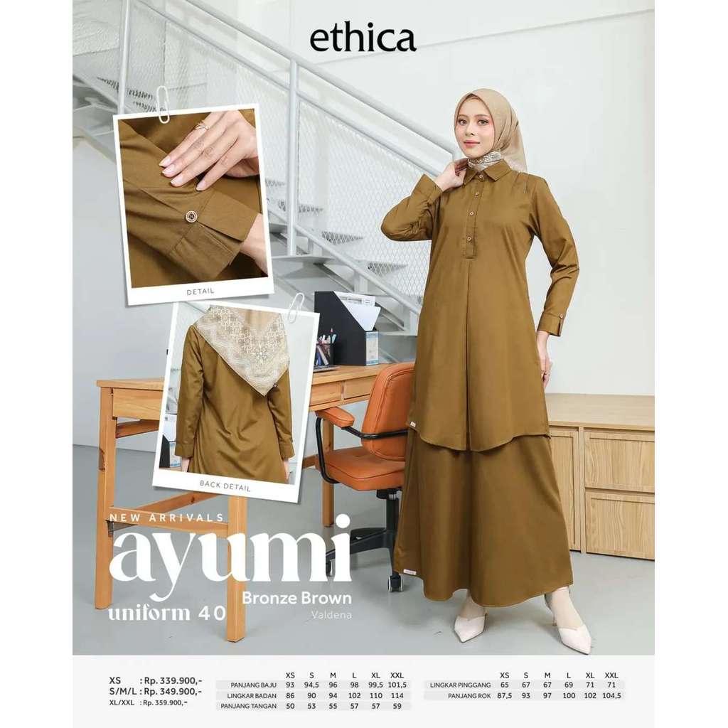 ETHICA GAMIS DEWASA UNIFORM 40 BRONZE
