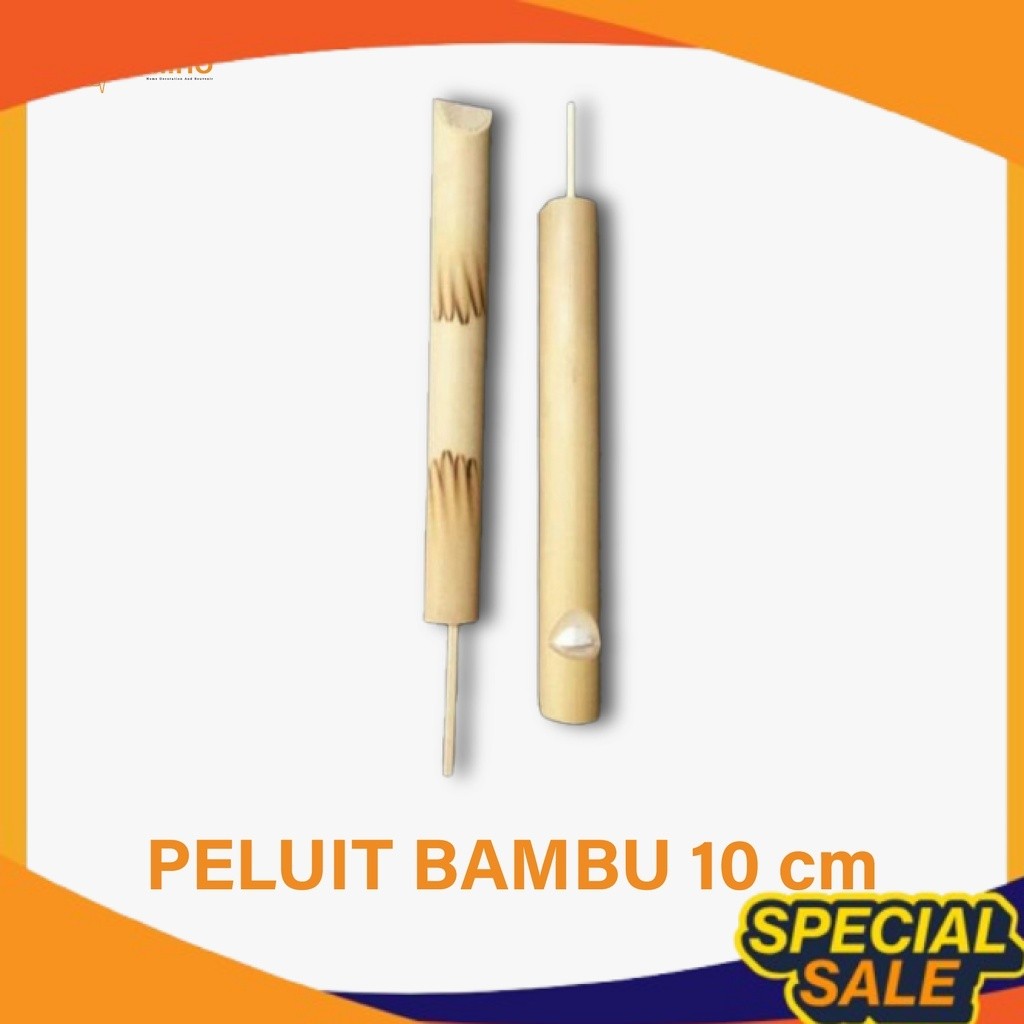 Suitan Bambu - Peluit Bambu - Suitan Unik - Mainan Tradisional - Mainan Daerah - Suitan - Peluit Mai