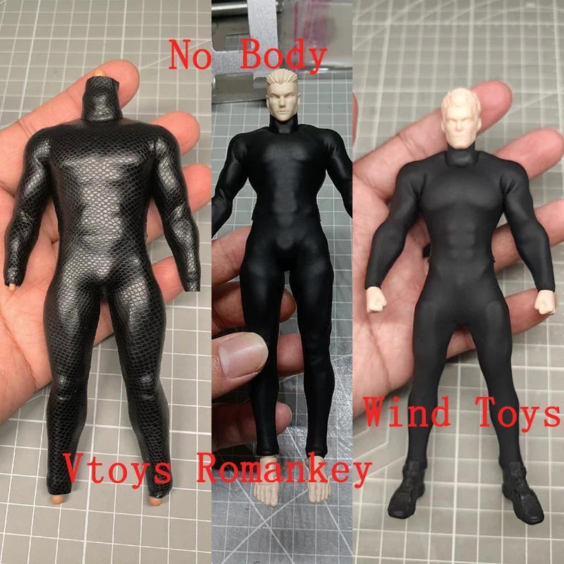 No Body VTOYS/Wind Toys/Romankey 1/12 Man Action Figure Soft Elastic Bodysuit Toys Clothes Accessory
