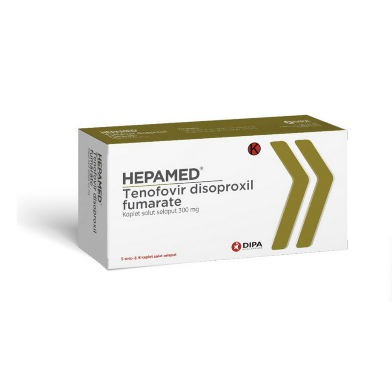 HEPAMED 300 MG 1 STRIP @ 6 KAPLET SALUT SELAPUT