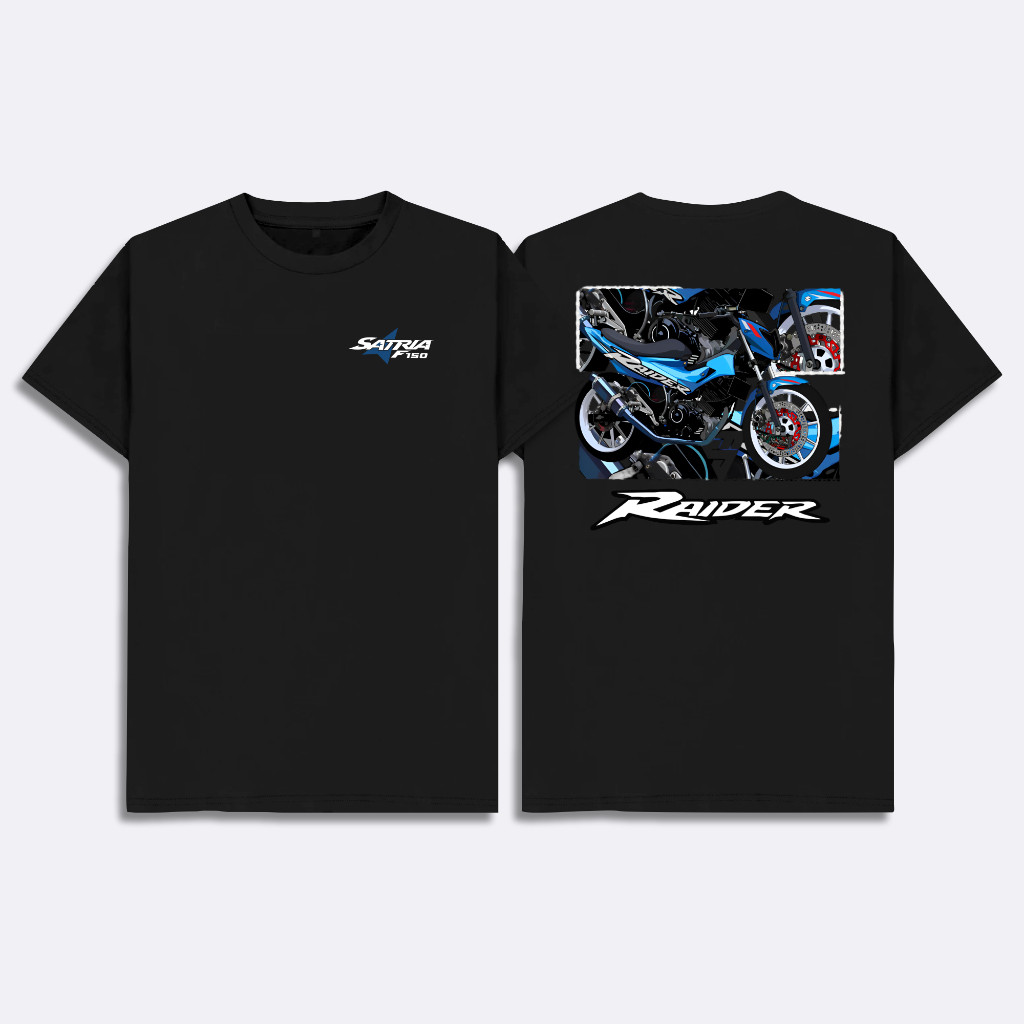 Kaos Motor Suzuki Satria Racing Kaos Satria F150 Facelift T Shirt Pria Otomotif Motor FU