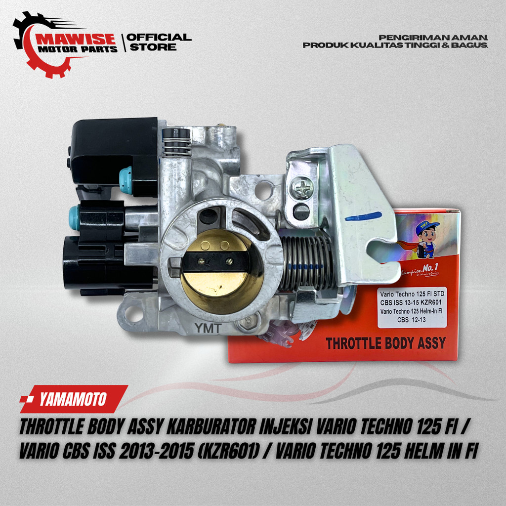 THROTTLE BODY ASSY KARBURATOR INJEKSI VARIO TECHNO 125 FI / VARIO CBS ISS 2013-2015 KZR601 / VARIO T