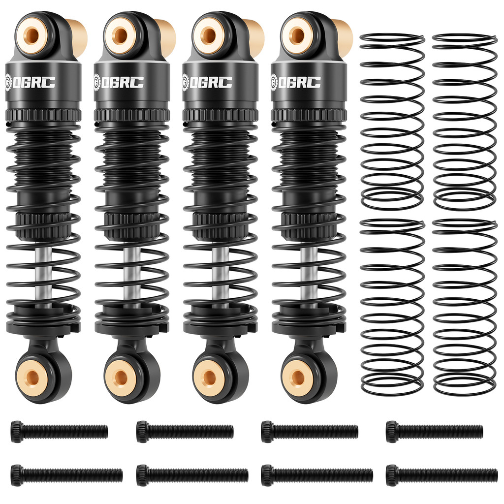 OGRC Double Spring Big Bore Oil Shock Absorber for Axial 1/24 SCX24 AX24 Upgrade Parts