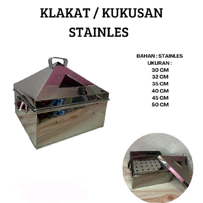 KUKUSAN KOTAK 30 STAINLES / KLAKAT KUE / KUKUSAN KUE /DANDANG KOTAK Kitchenware - Bableworp, 30 cm
