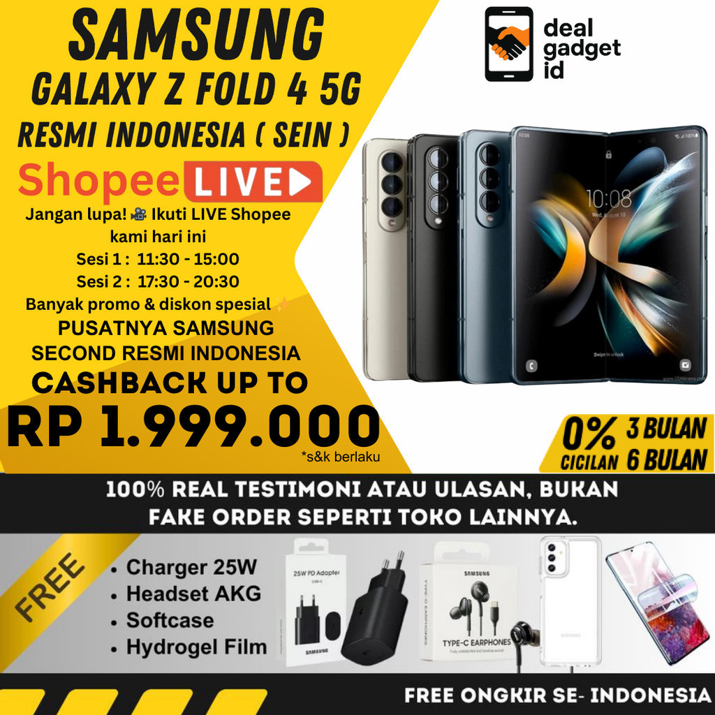 Samsung Galaxy Z Fold 4 & 3 SEIN 512GB 256GB | Flip 3 5G 128GB Second