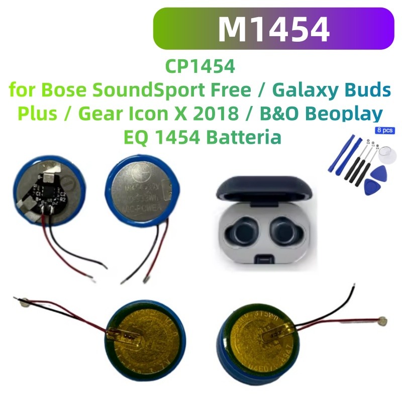 FOR Panasonic M1454 CP1454 battery for Bose SoundSport Free  Buds Plus  Gear Icon X 2018  B&O Beopla