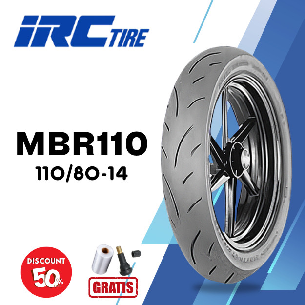 Ban Soft Compound Motor YAMAHA AEROX IRC MBR-110 110/80 Ring 14 Tubeless