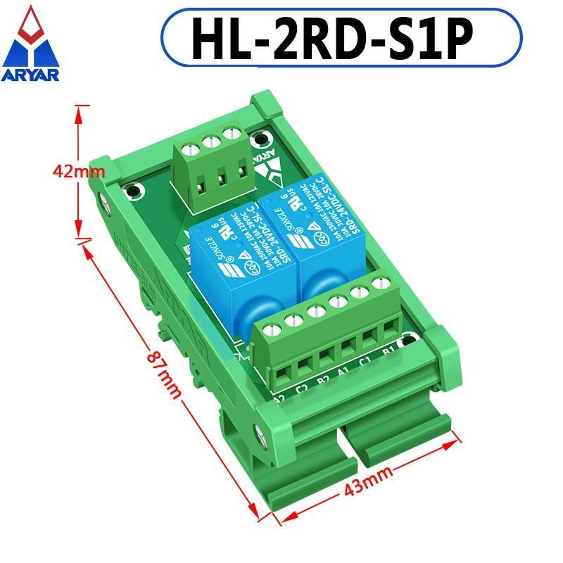 2 annel 3V 5V 12V 24V Songle Relay Module Driver Board PLC Board Relay Module SPDT 10Amp Pluggable P