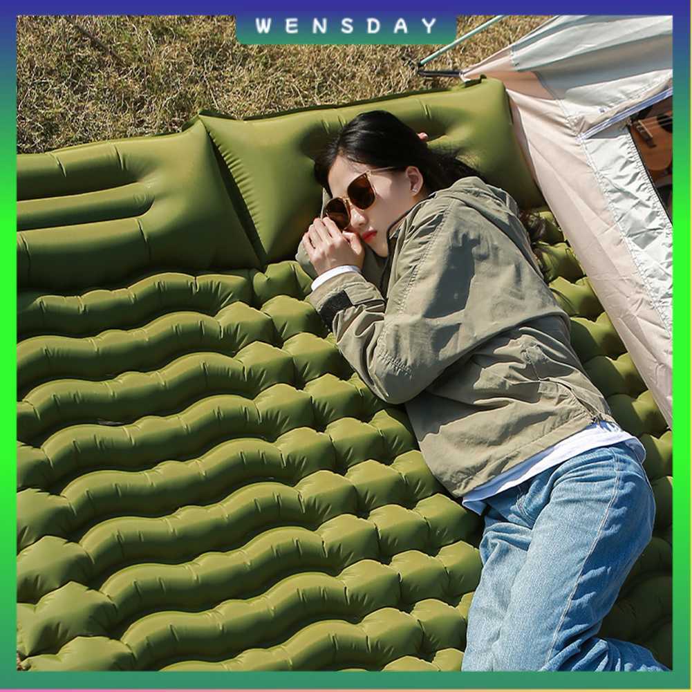 HUANQ Kasur Matras Angin Manual Sleeping Pad Waterproof Double - HQ-200