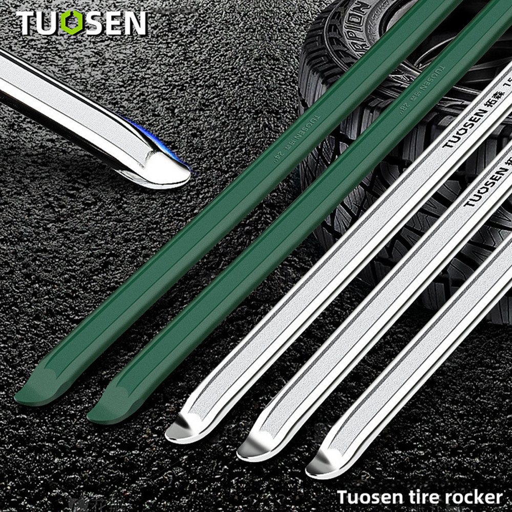 TUOSEN Tire Levers Bicycle Bike Tire Changer Durable 30cm 12inch High-Carbon Steel Green White Quenc