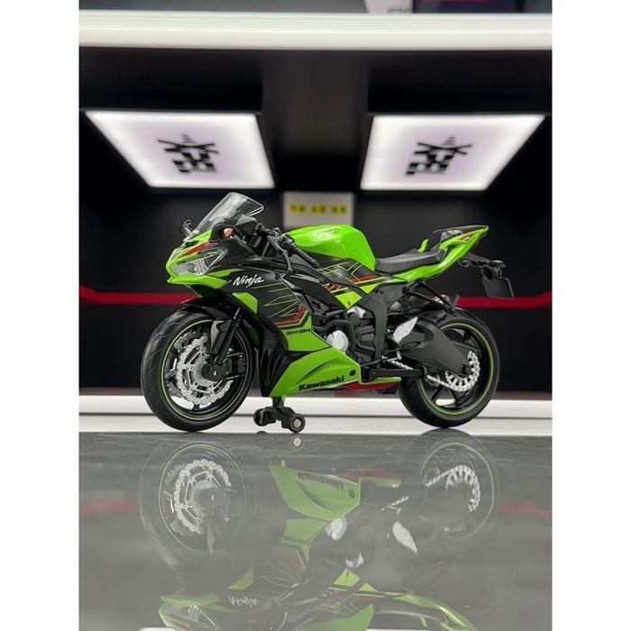 TWH KAWASAKI NINJA 600 ZX-6R DIECAST MOTOR SKALA 1:12 PREMIUM KOLEKSI HADIAH - NINJA ZX6R