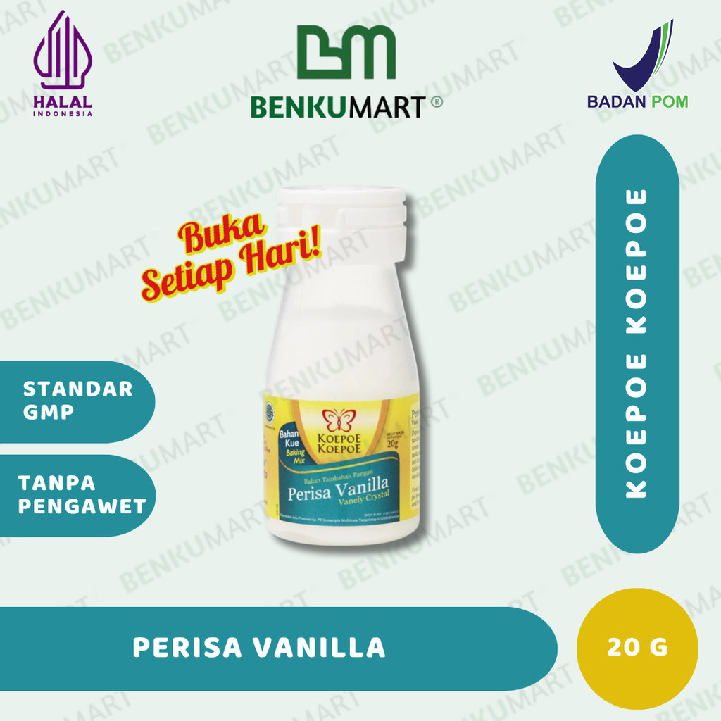 Koepoe Koepoe Perisa Vanilla 20 Gr | Perisa Vanila
