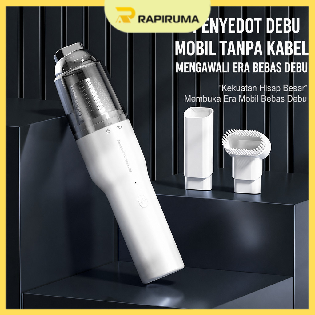 Penyedot Debu Portabel Vakum Cleaner Multifungsi / Vacuum Cleaner Mobil Mini Portable Cordless Kuali