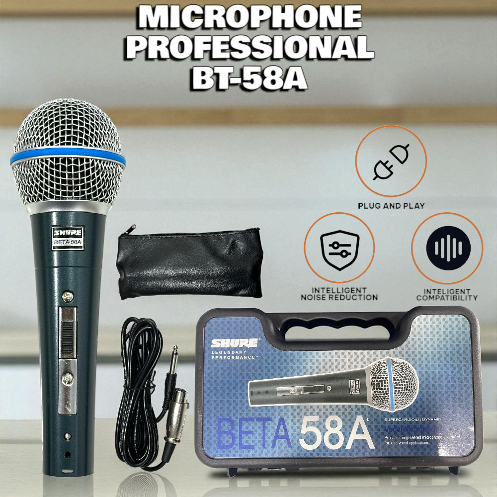 Mic Karaoke Kabel Beta-58A Profesional Shure