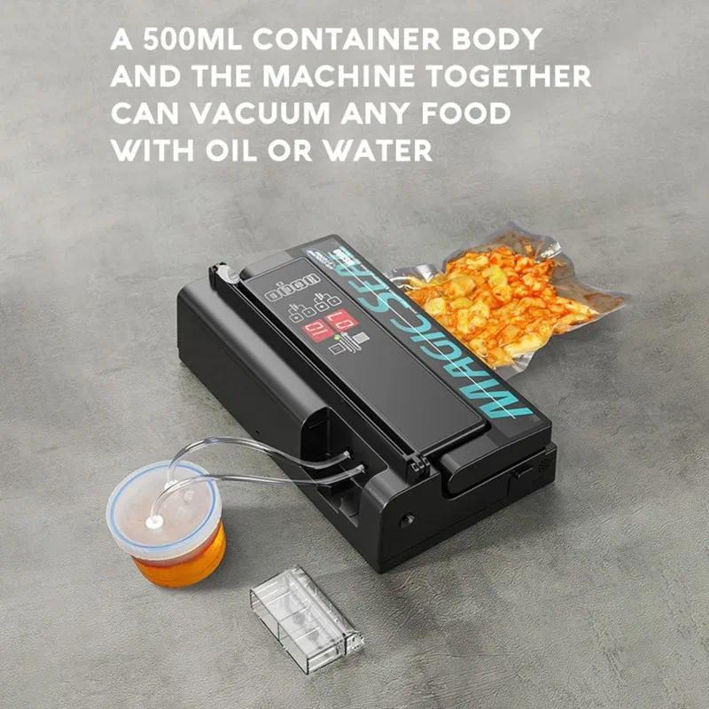 Magic Seal MS300 Mesin Vakum Meja Hitam untuk Segel Makanan