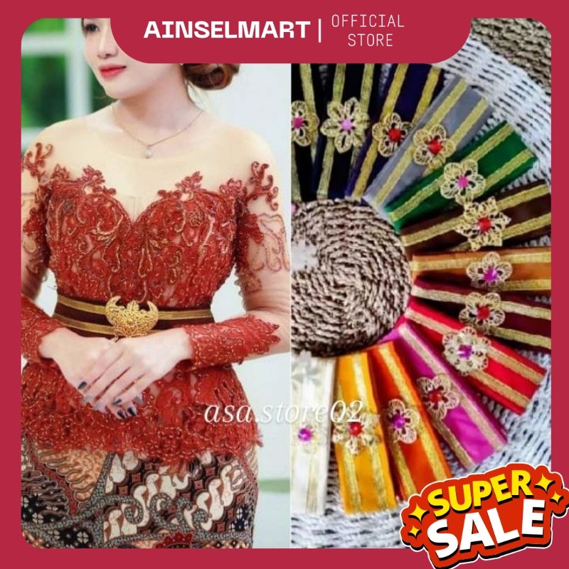 Ikat Pinggang Wanita Free Bros//OBI BLUDRU Obi Kebaya Bali/Ikat Pinggang Kebaya/Flash Sale AS