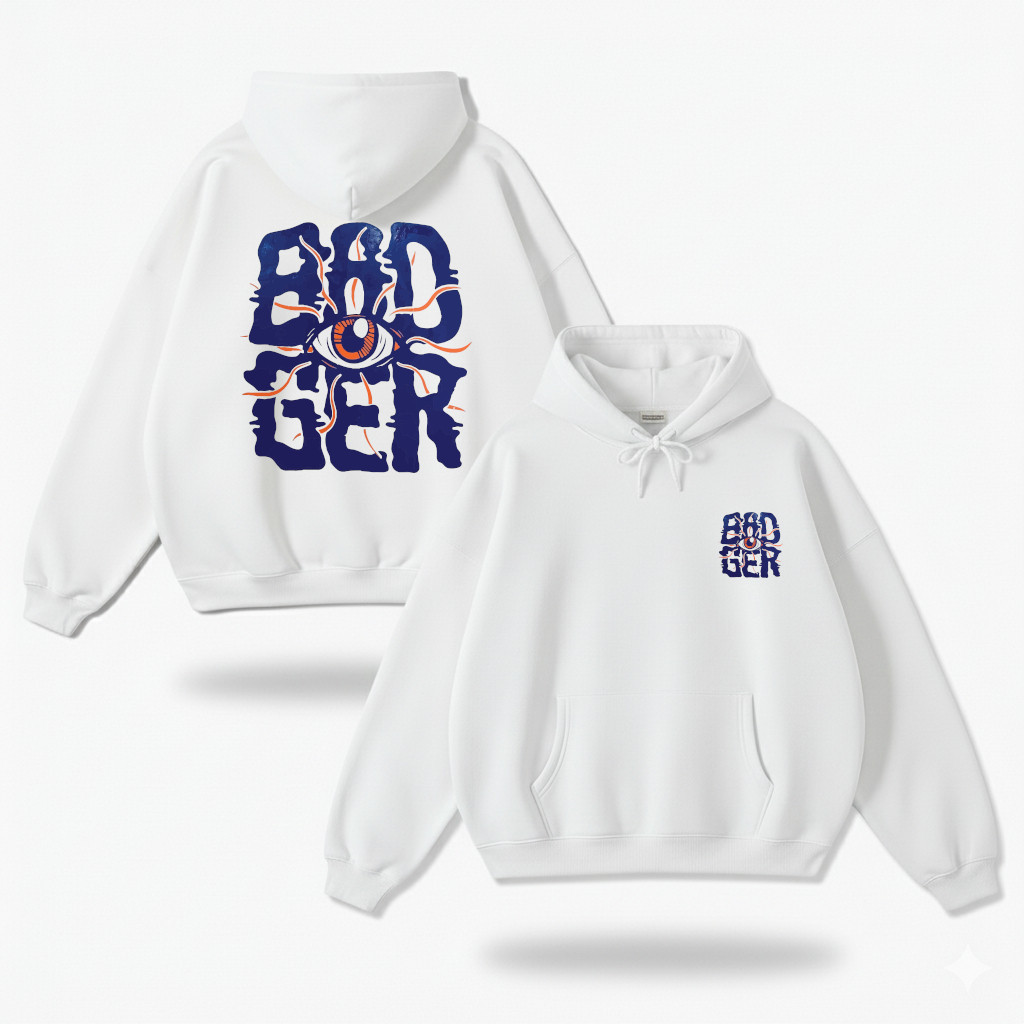 Hoodie Unisex Badger Fleece Tebal Pria Wanita