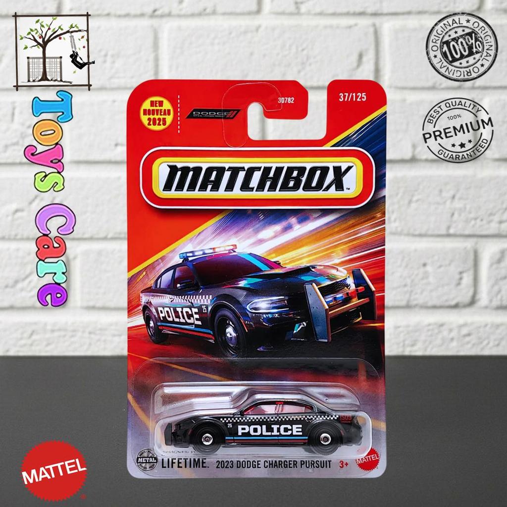 Matchbox 2023 Dodge Charger Pursuit Hitam Diecast Mobil Polisi