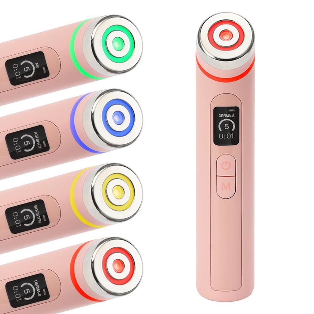 4 Colors Age-R Booster Pro Facial Skin Care Anti Wrinkle Beauty Device EMS Microcurrent Lift Massage