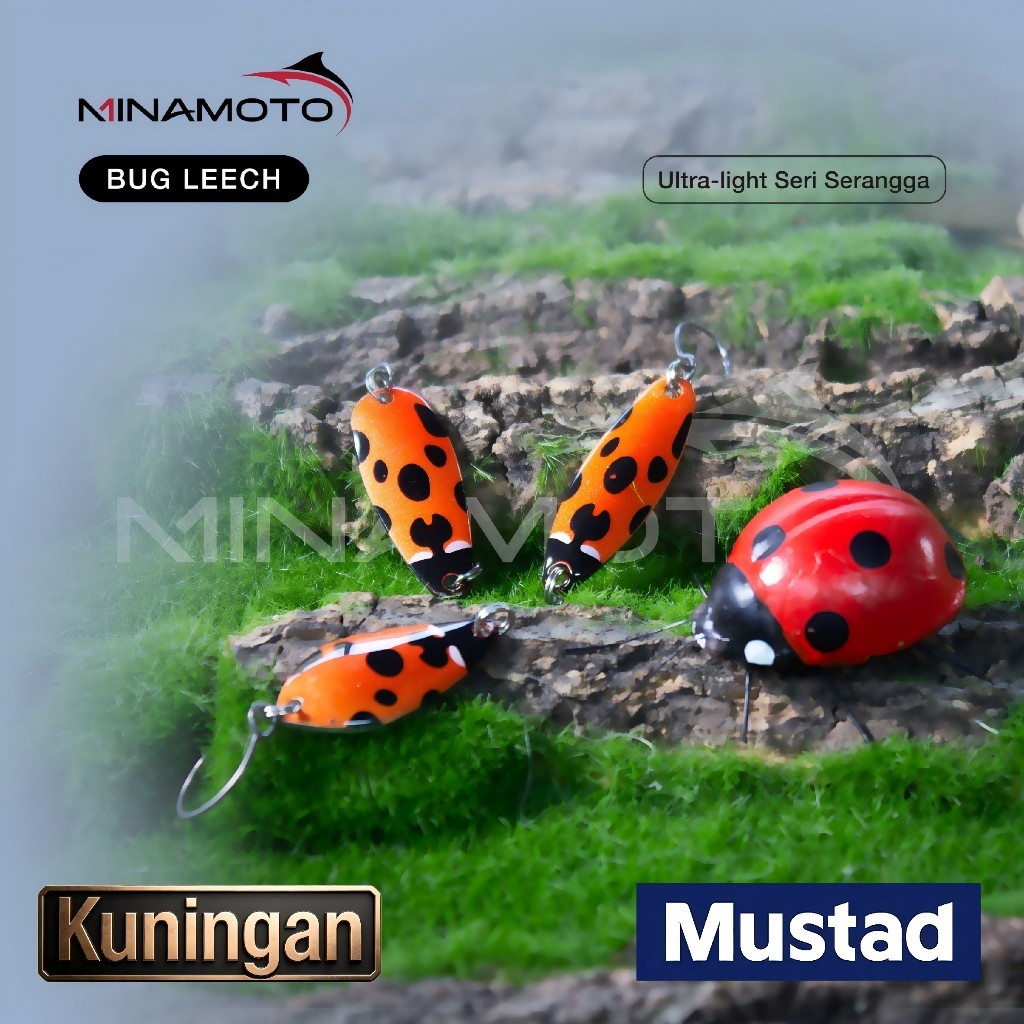 TERLARIS Micro Spoon Kuningan Bug Spoon Lure 1-3g Mustad Kail Seri Serangga Bentuk Sendok