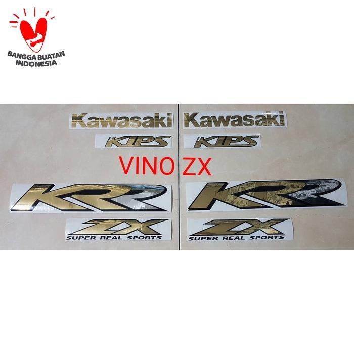 Stiker Striping Stripping Lis Kawasaki Ninja KRR ZX CBU Thailand - KAWASAKI HITAM