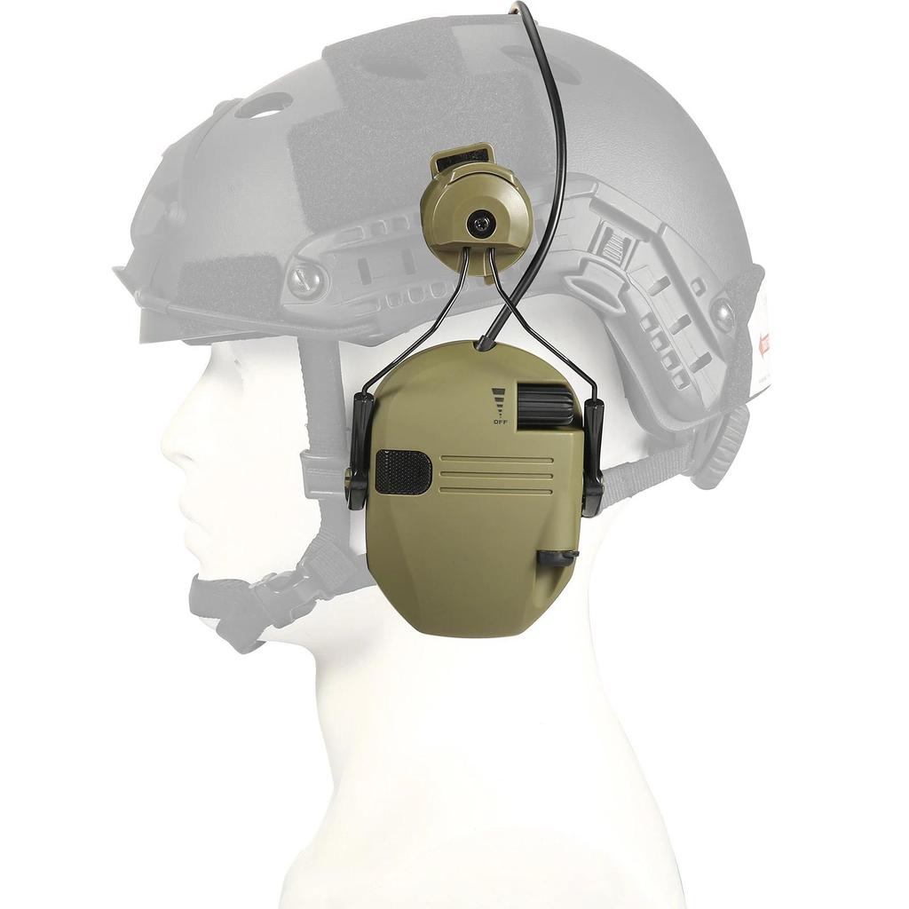 New Generation WK Helmet VersionTactical Electronic Shooting Earmuff Antinoise Headphone NRR23dB