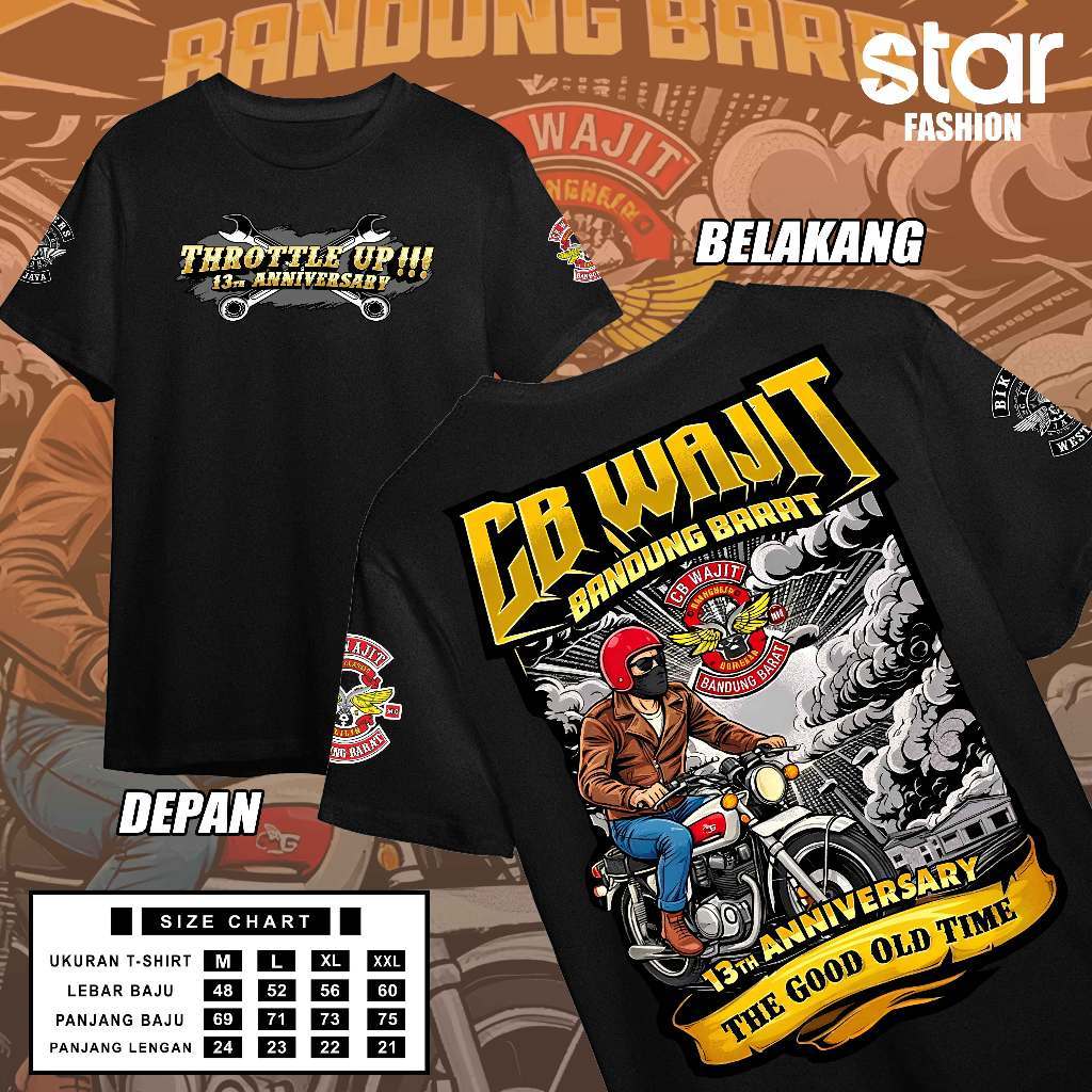 Kaos Acara CB Wajit Bandung Barat Kaos Unisex Kaos Pria & Wanita
