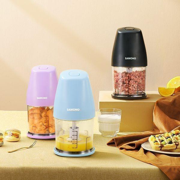 SAMONO Chopper Blender Daging Penggiling Meat Penghalus Bumbu Elektrik - BLACK