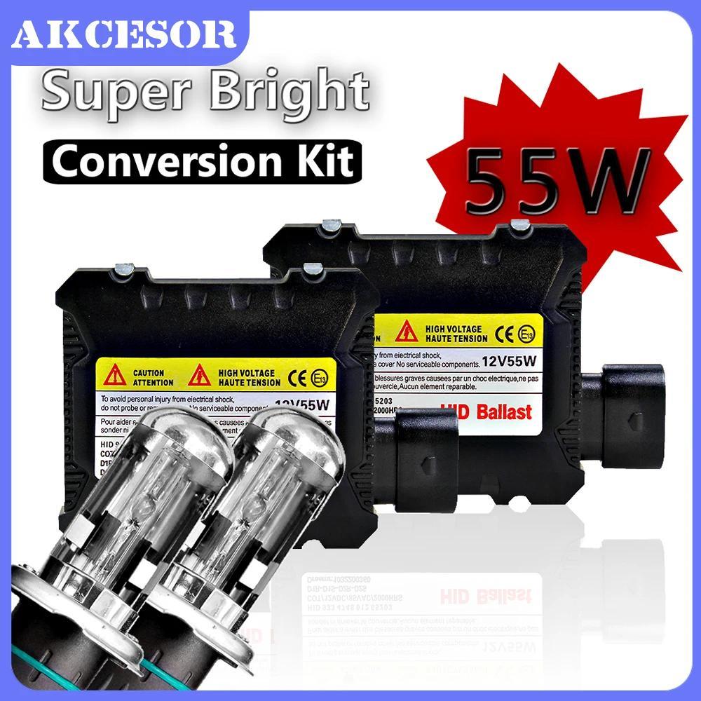 H4 HID BiXenon Light Kit 55W with Ballast 9004 9007 9008 HB1 HB5 H13 9003 HB2 Car Headlight Bulbs 50