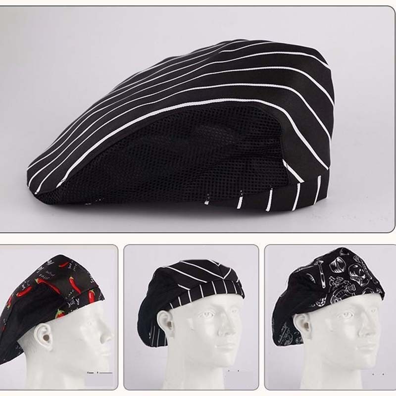 Topi Koki Jaring Topi Masak Koki Universal Topi Koki Chef Tutup Kepala Koki Topi Chef Pria