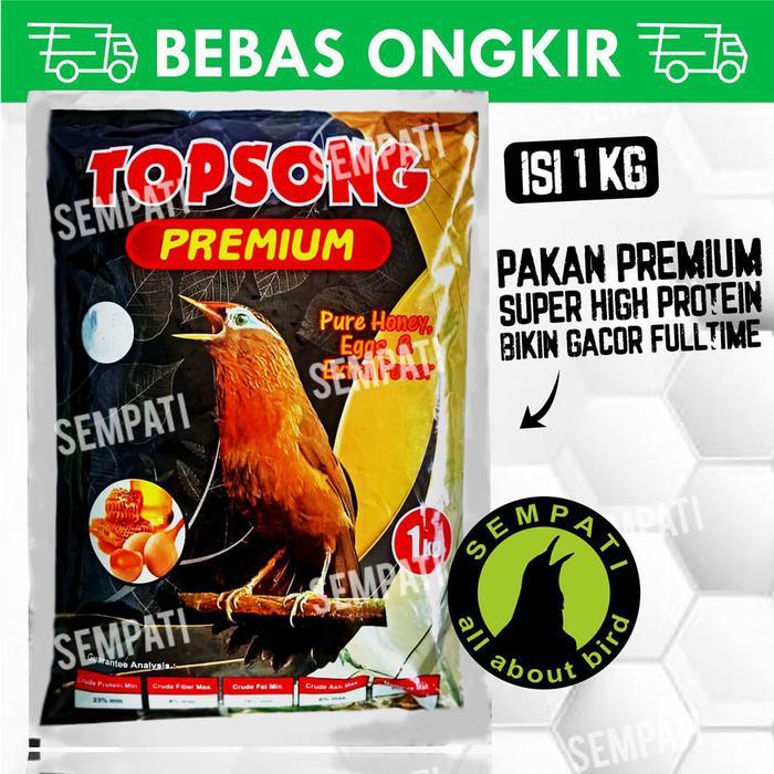 SEMPATI TOPSONG TOP SONG PREMIUM VOER PUR PAKAN BURUNG WAMBI HWAMEI MURAI TPSP