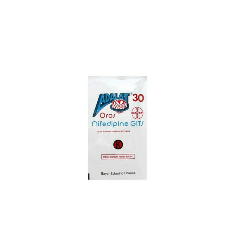 ADALAT OROS 30MG SACCHET 10 TABLET