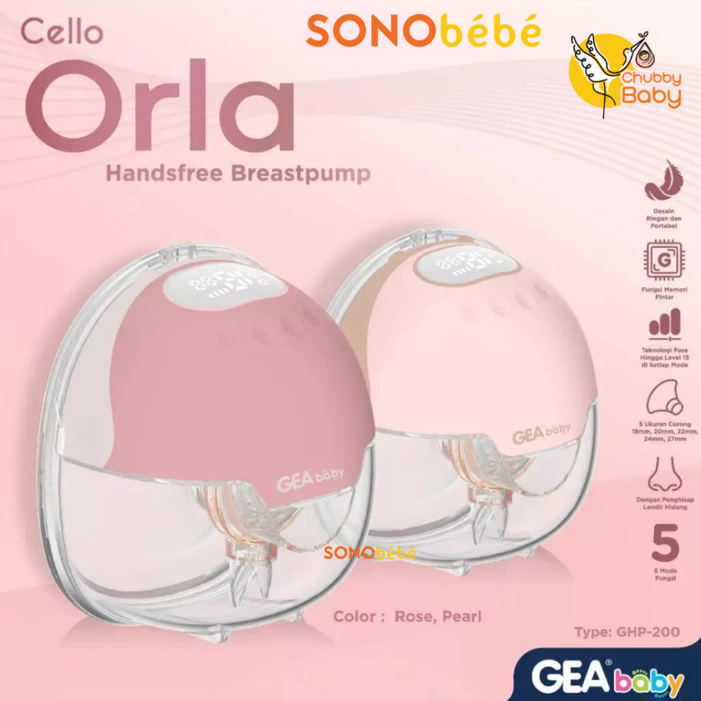 GEA Baby Cello Orla Handsfree Breast Pump GHP-200 - Pompa Asi