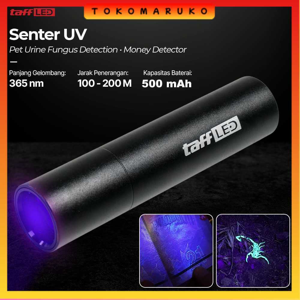 TaffLED Senter UV Ultraviolet Mini Flashlight Money Detector 365nm - S11-Z