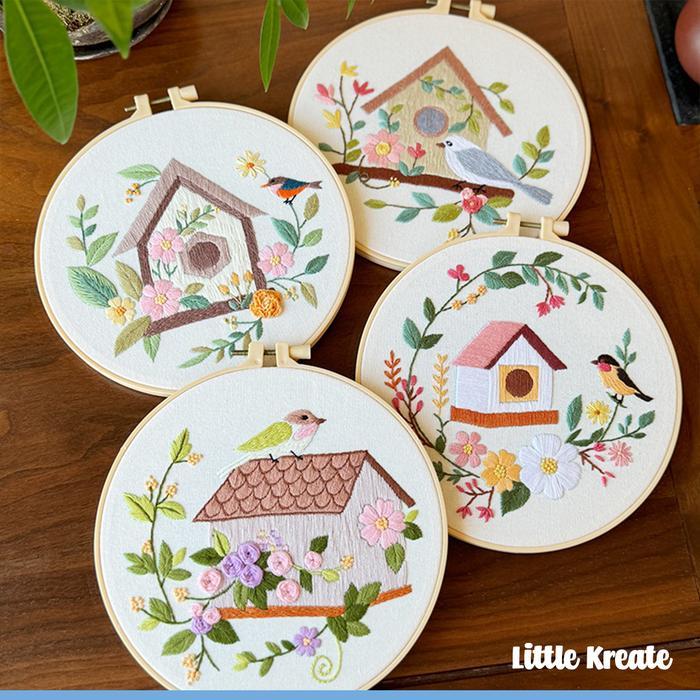 HE#10 DIY Hand Embroidery Starter Kit / Jahit Sulam Benang Anak Pemula - Unicorn (16) Terlaris