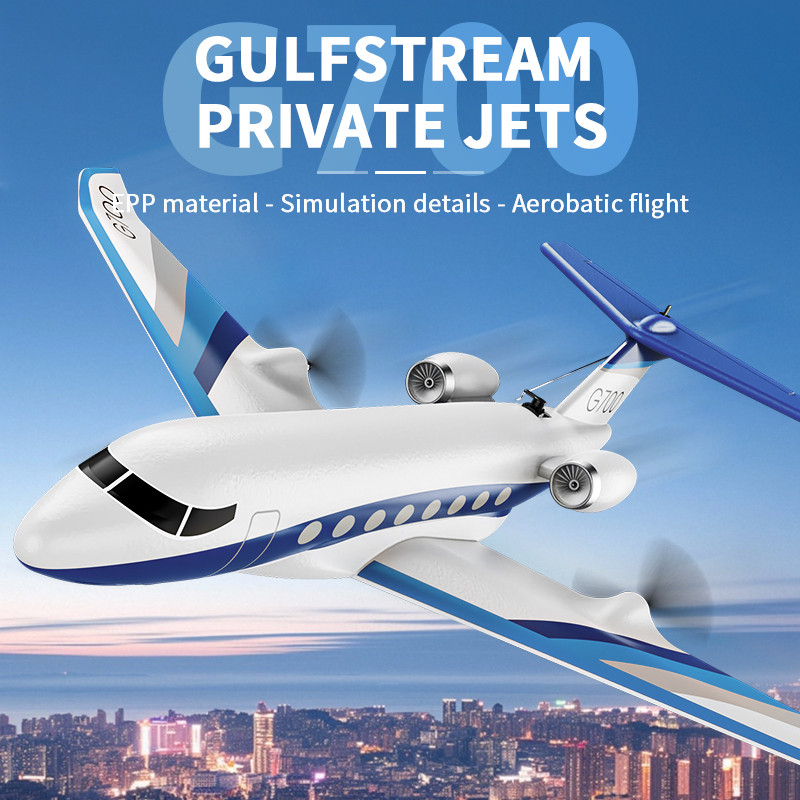 NEW G700 RC Plane Private Jet 3 Remote Control Glider Gulfstream G700 RTF RTF 6-axis Gyro Stabilizer