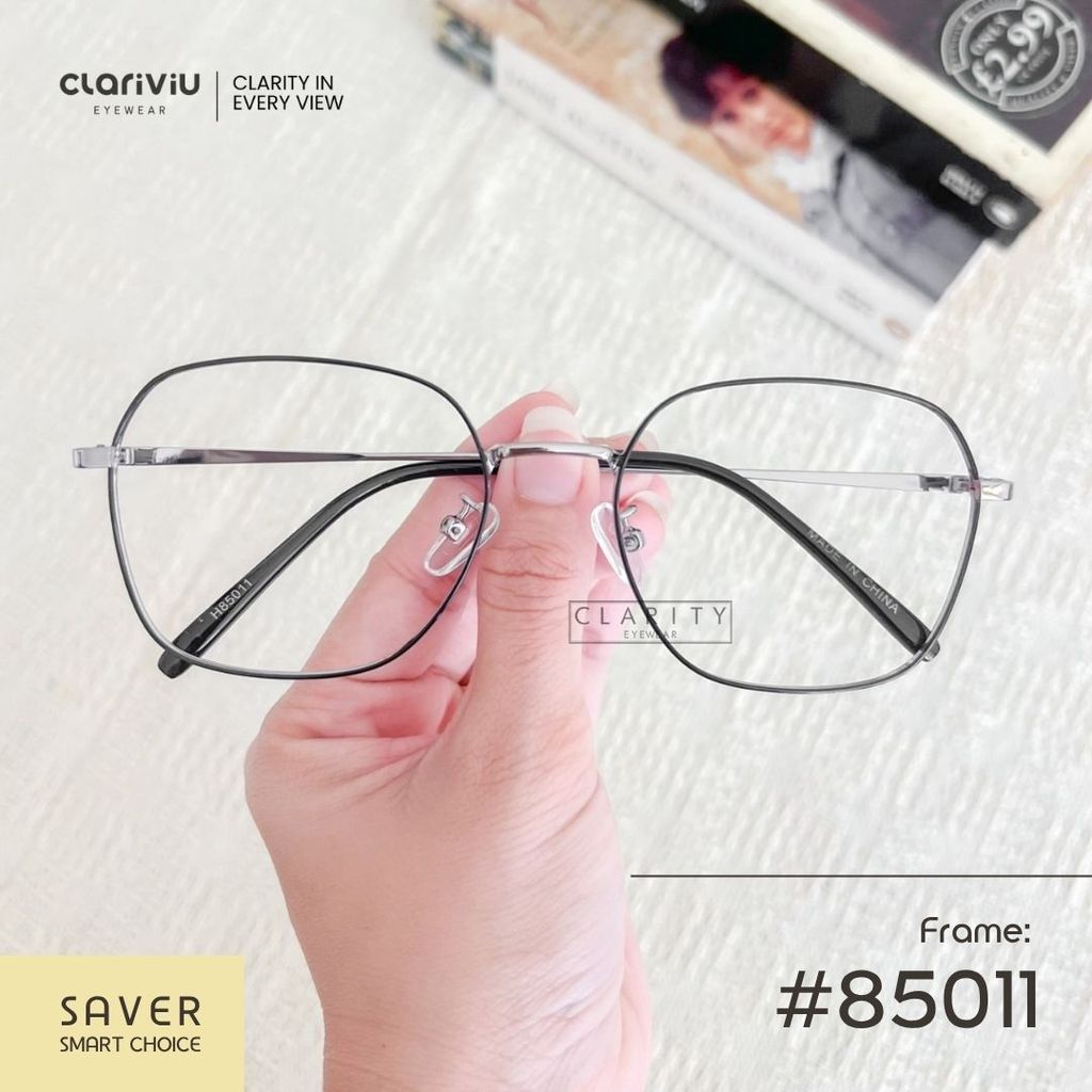CLARIVIU #85011 Frame Kacamata Pria/Wanita Fashion