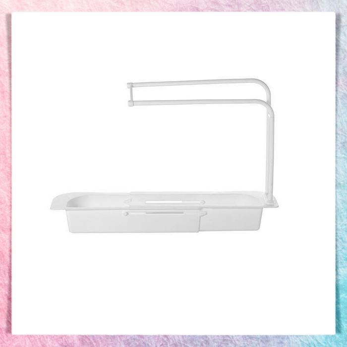 Rak Tirisan Spon | Tempat Spons Cuci Piring Lap Meja Dapur Wastafel | Kitchen Sponge Rag Rack Abu Bi