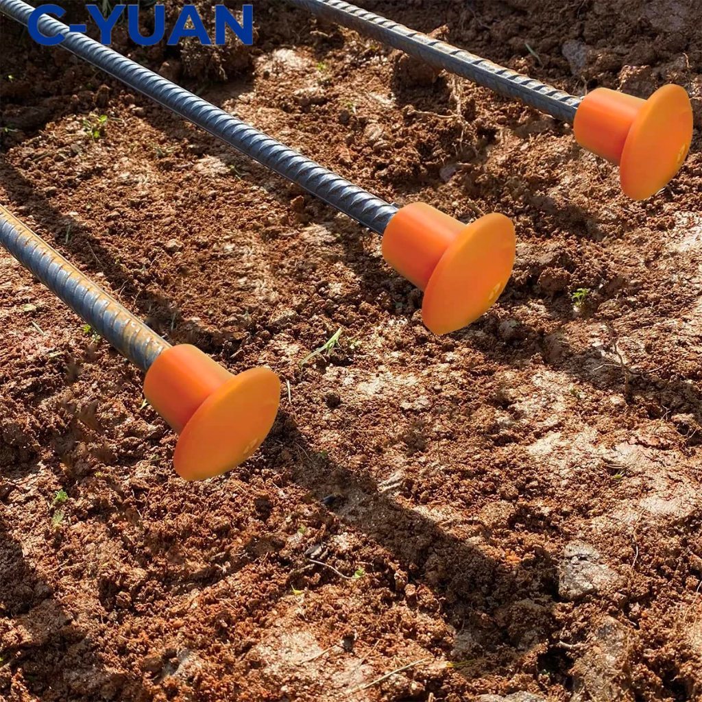 100buah Mushroom Rebar Cap Plastic Safety Caps Rebar Caps Untuk Rebar 8 Hingga 38mm