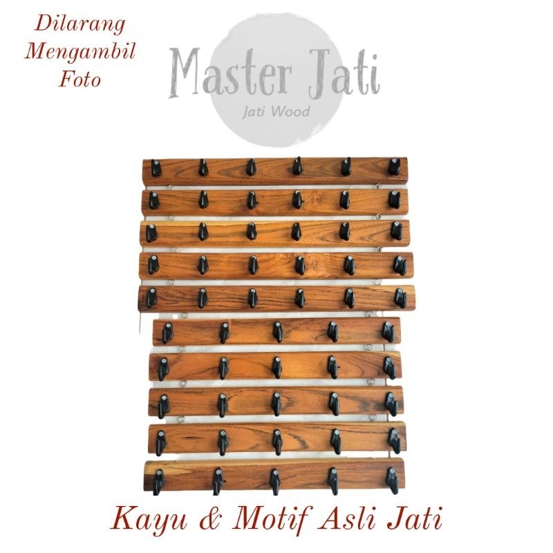 kapstok kayu jati